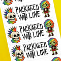 Rainbow Punk Packaged With Love Stickers