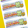 Lucky Mail Clover Stickers