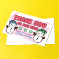 Snowman Thank You Note Cards