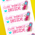 Cute Things Inside McBling Phone Stickers