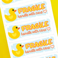 Fragile Handle With Care Duck Stickers