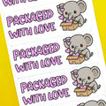 Elephant Packaged With Love Stickers