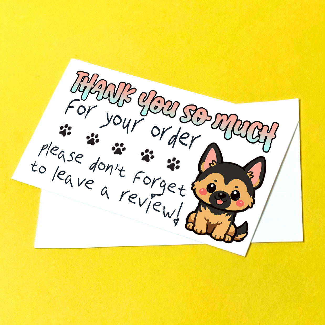 German Shepherd Thank You Note Cards