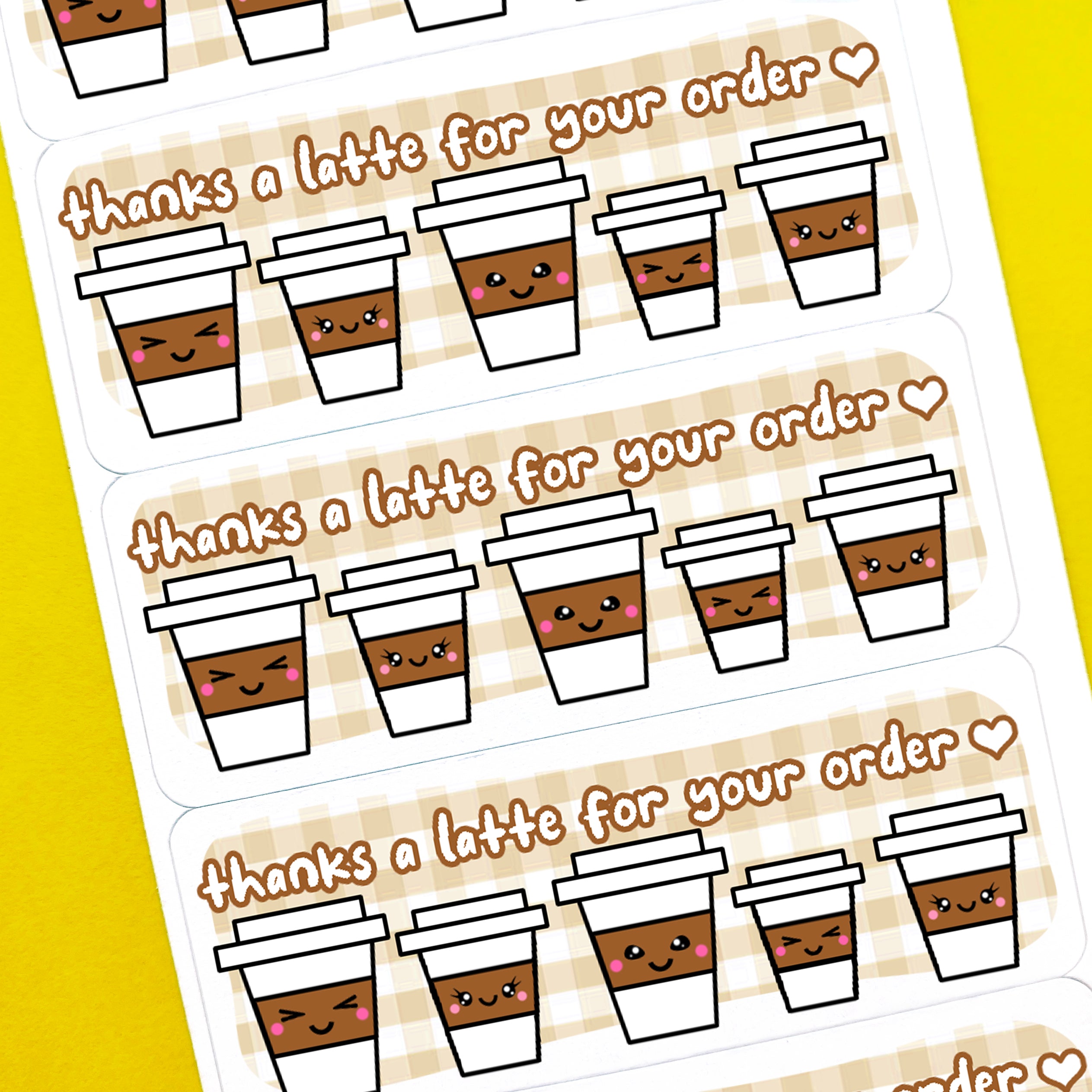 Thanks a Latte Stickers