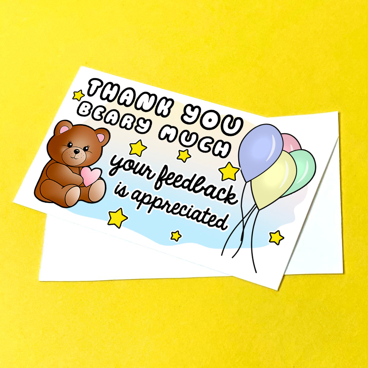 Teddy Bear Thank You Note Cards
