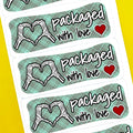 Emo Skull Packaged With Love Stickers