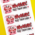 Grunge Cupcakes Happy Mail Stickers