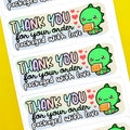 Dinosaur Thank You Stickers