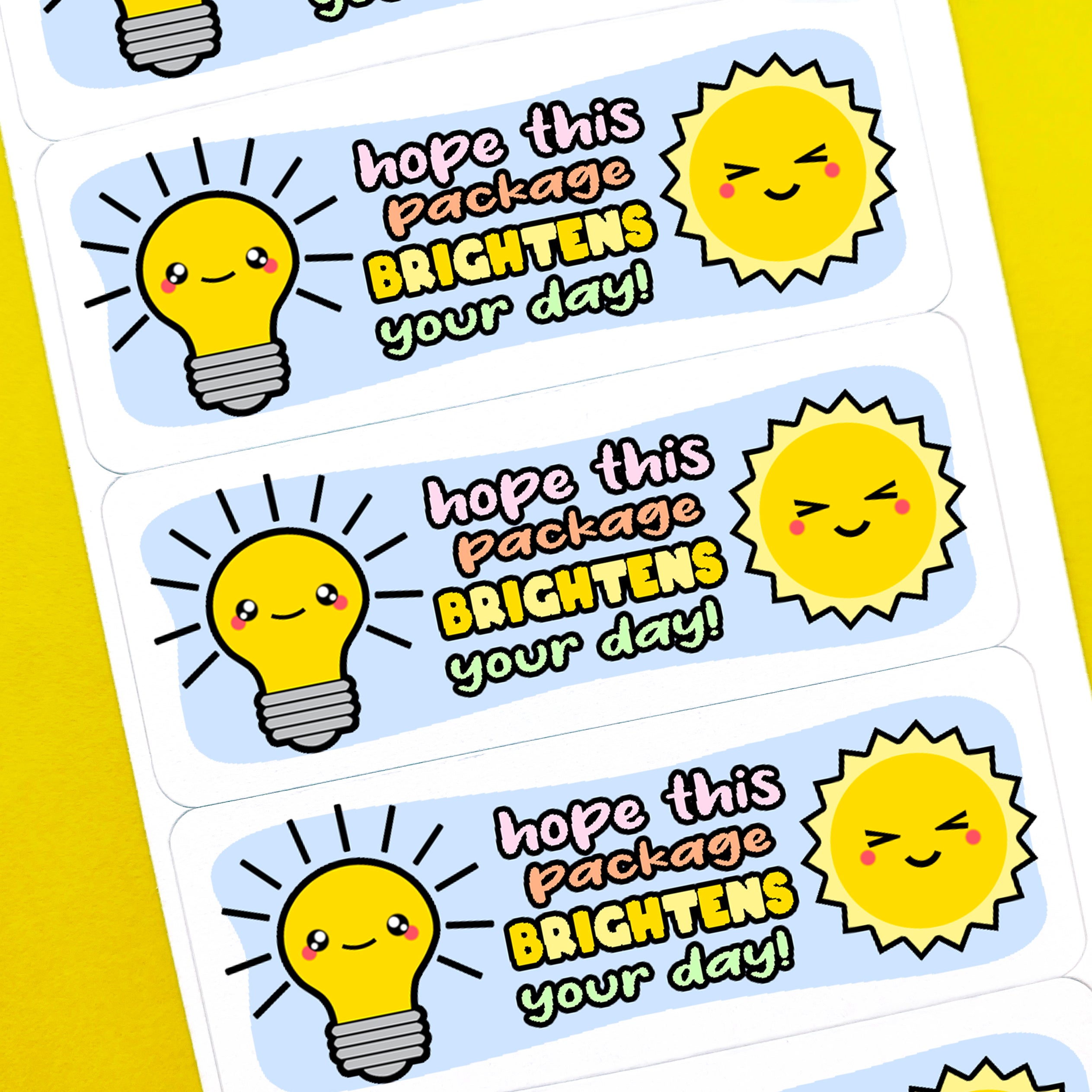 Hope This Package Brightens Your Day Stickers