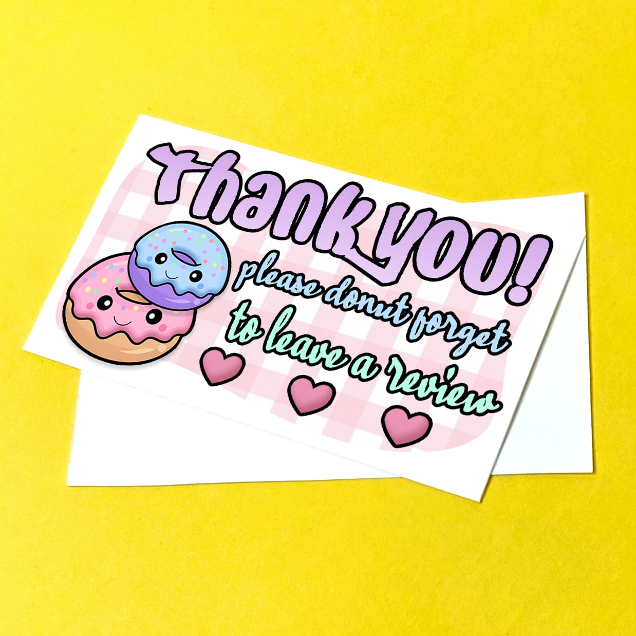 Donut Thank You Note Cards