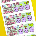 Plant Thank You Stickers