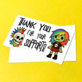 Rainbow Punk Thank You Note Cards