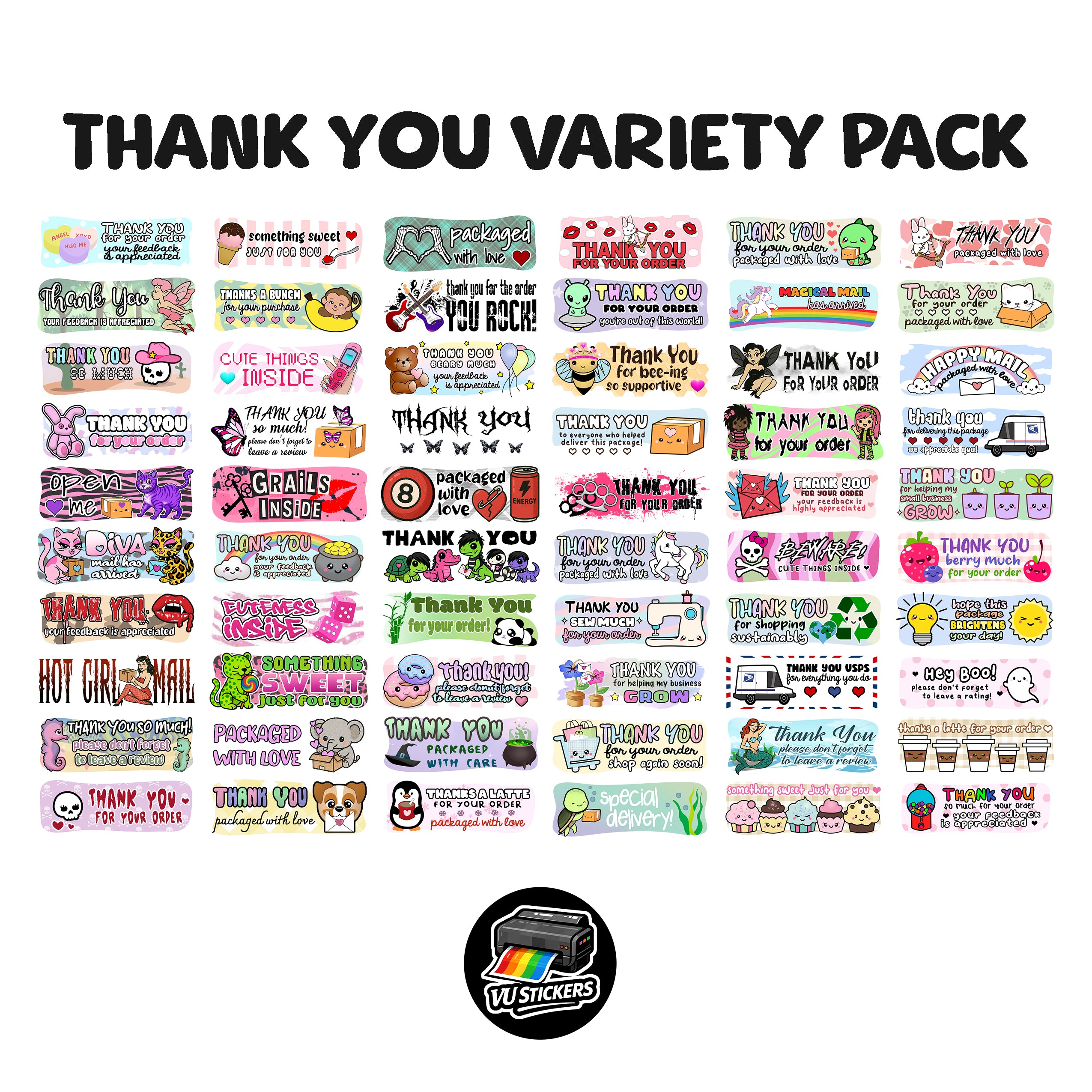 Thank You For Your Order Variety Pack