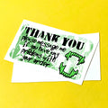 Green Fangs Thank You Note Cards