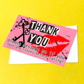 Lipstick Kiss Thank You Note Cards