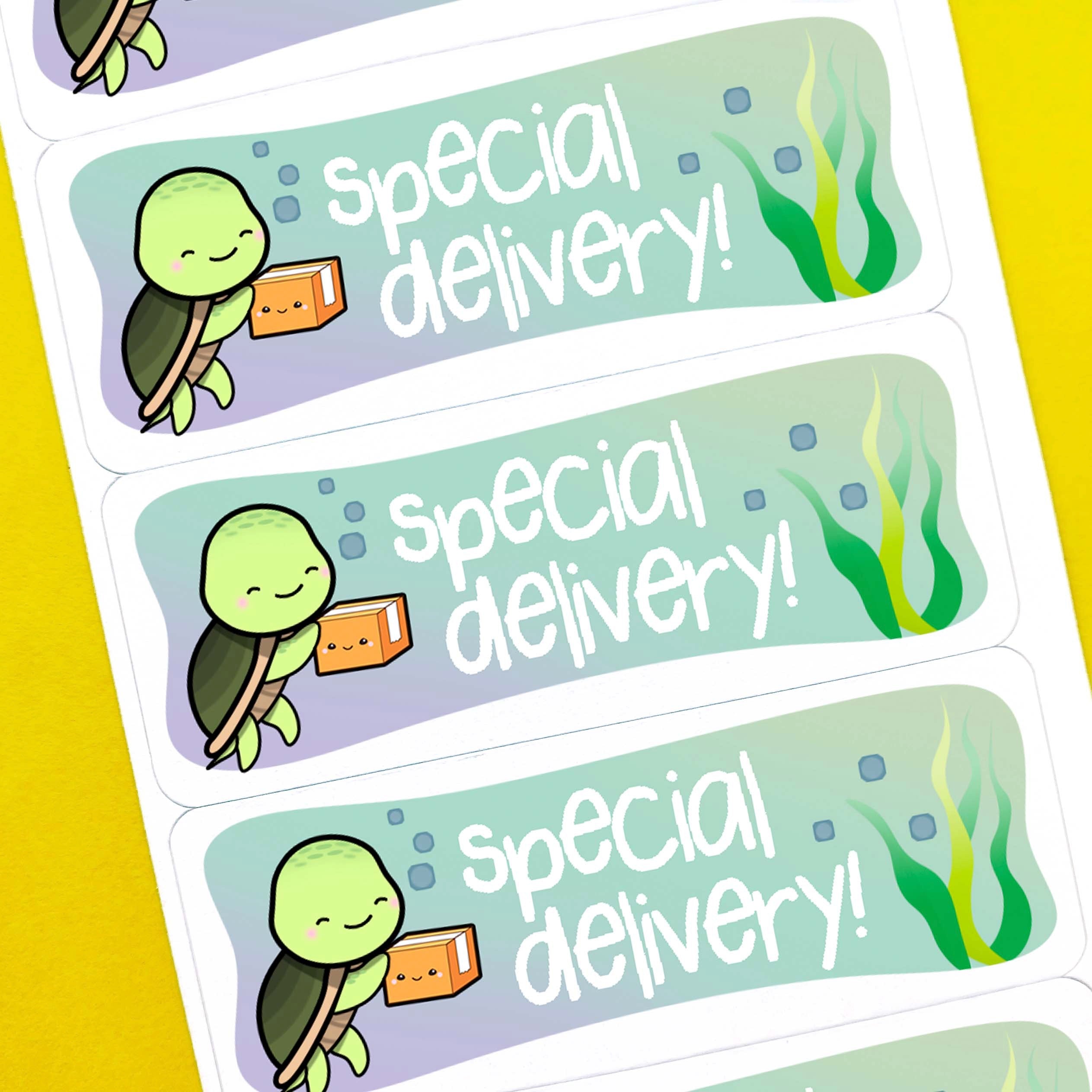 Turtle Special Delivery Stickers