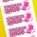 Cuteness Inside Dice Stickers