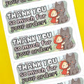 Red Riding Hood & Wolf Thank You Stickers