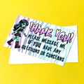 Zombie Girl Doll Thank You Note Cards