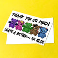 Grunge Bear Thank You Note Cards