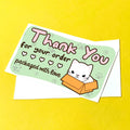 Cat in Box Thank You Note Cards
