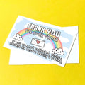 Rainbow Thank You Note Cards