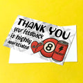 8 Ball Grunge Thank You Note Cards
