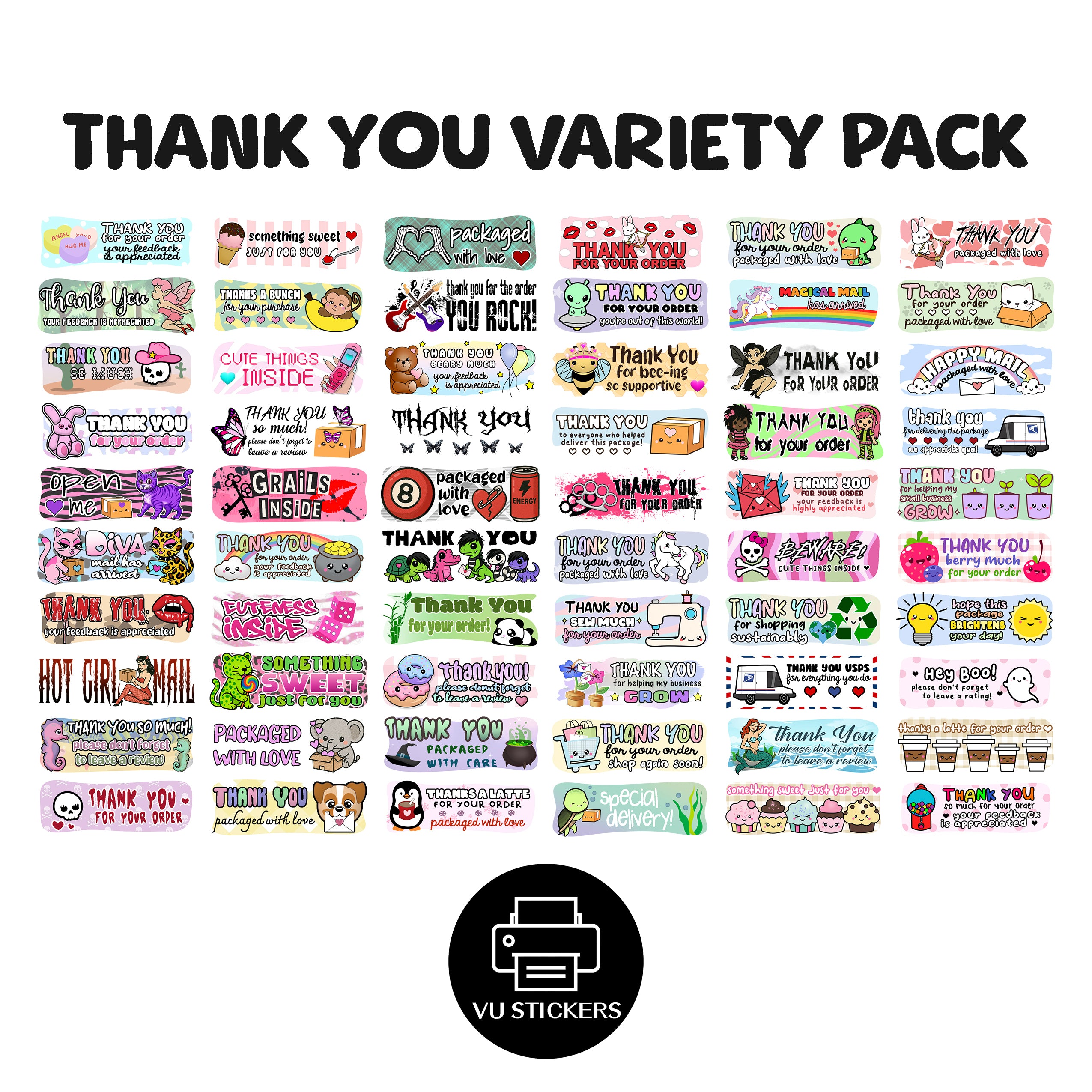 Thank You For Your Order Variety Pack